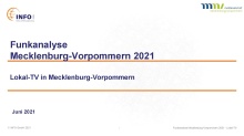 Cover: Funkanalyse Mecklenburg-Vorpommern 2021: Lokal-TV in M-V