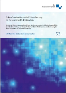 Cover: Zukunftsorientierte Vielfaltssicherung im Gesamtmarkt der Medien