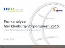 Cover: Funkanalyse Mecklenburg-Vorpommern 2015